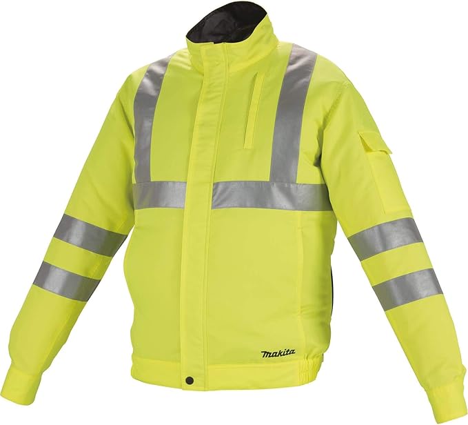 Makita CORDLESS FAN JACKET Lサイズ 蛍光イエロー Makita Li-ion Cordless Fan Jacket (High Visibility) L