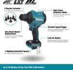 Makita DAS180Z Cordless Dust Blower 18V LXT, 4-Stage Air with Vacuum Function, Tool Only - Image 5