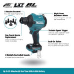 Makita DAS180Z Cordless Dust Blower 18V LXT, 4-Stage Air with Vacuum Function, Tool Only - Image 10